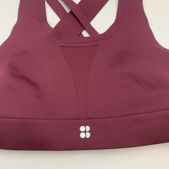 NWOT Sweaty Betty Maroon All Train Sports Bra - Picture 7 of 8